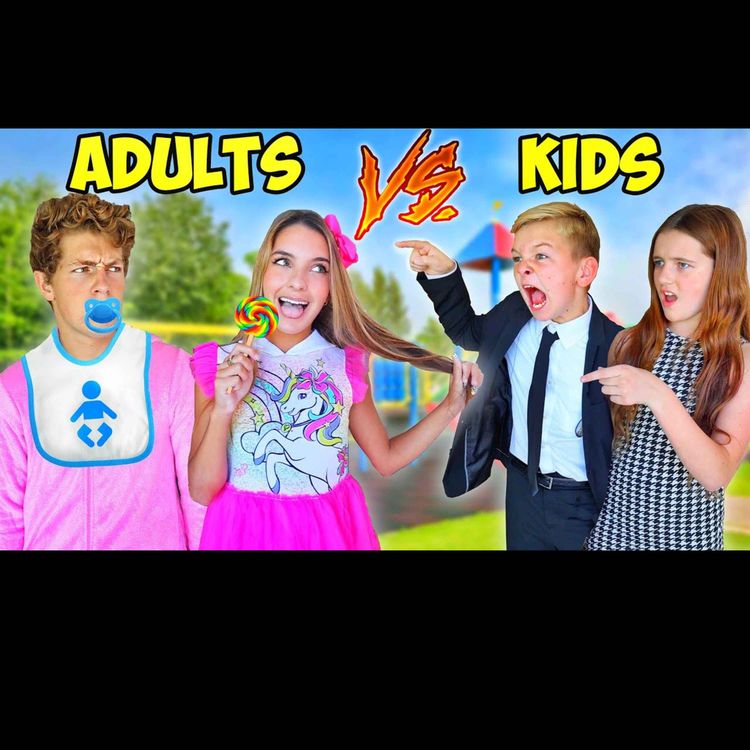 cover art for KIDS Turn Into ADULTS & ADULTS Turn Into KIDS! (bad idea)