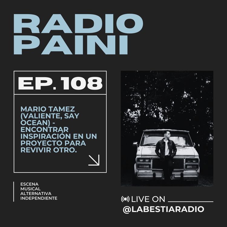 cover art for Radio Paini #108 - MARIO TAMEZ (Say Ocean, Valiente)