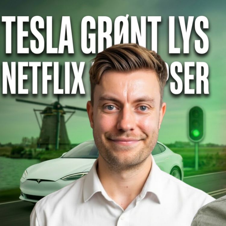 cover art for Tesla får grønt lys i Holland – Netflix kollapser i Italien - Apple med nyt kæmpe sats til efteråret - Meta aktien stiger 8% på 1 dag pga AI nyed