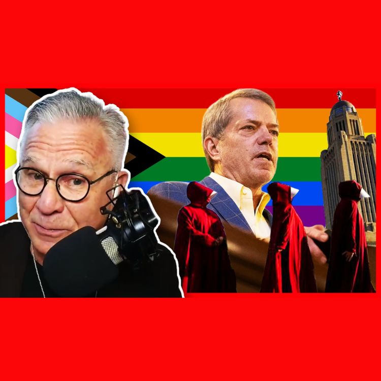 cover art for “Please, Governor, Words Matter." | Nebraska Gov. Pillen Faces Backlash