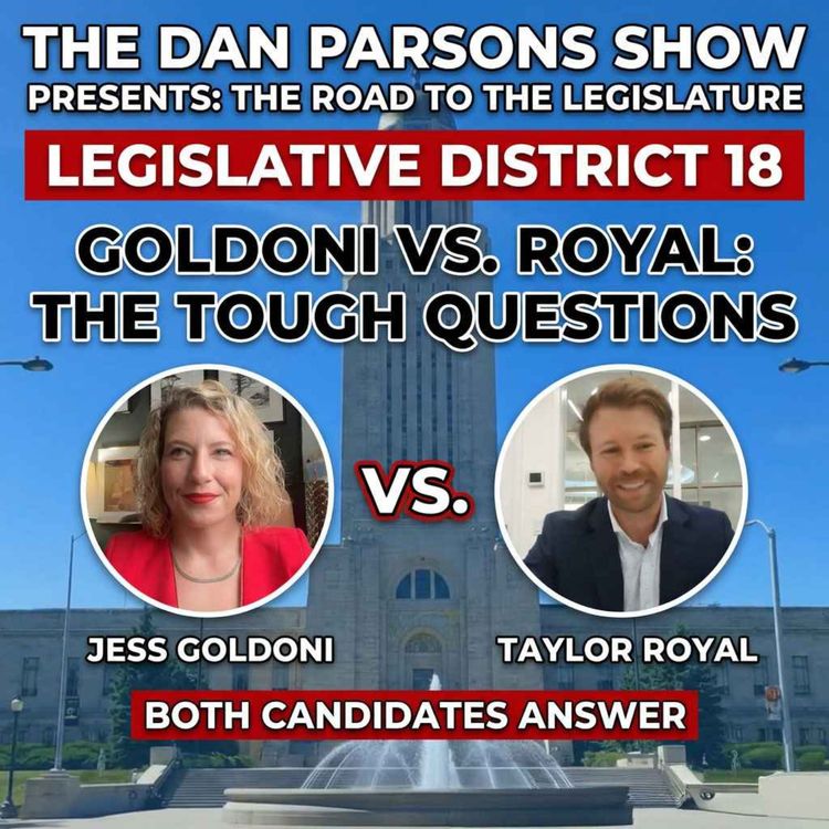 cover art for Road to the Legislature: Jess Goldoni and Taylor Royal Face the Questions in LD 18