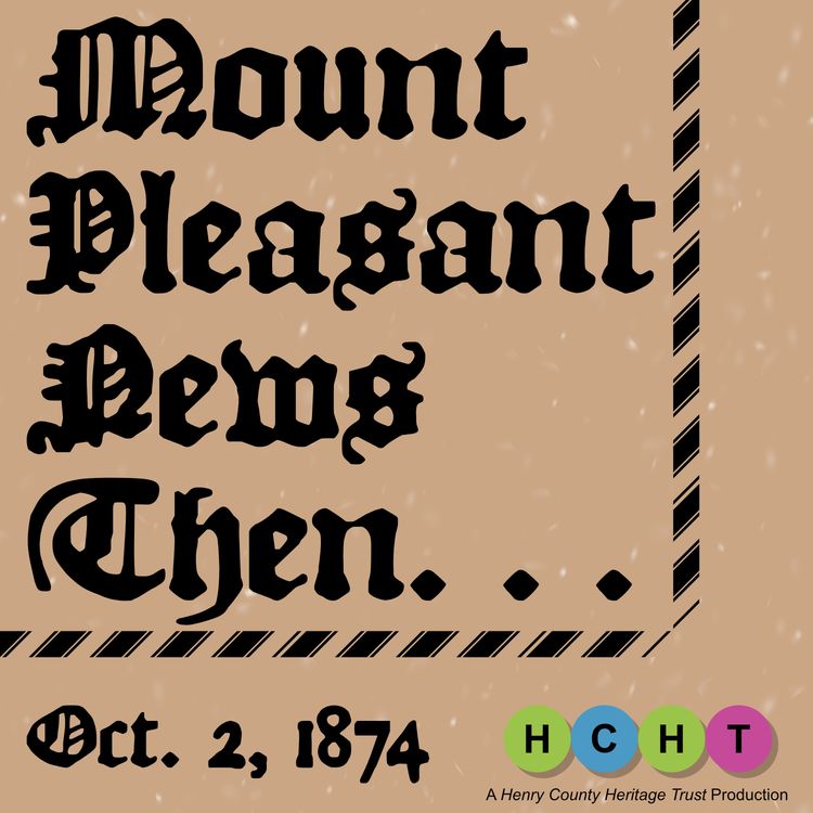 cover art for October 2, 1874: An Afflicted Letter, Book Recomendations, and the Ledgend of the Lake