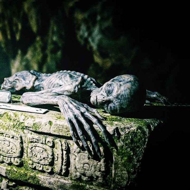 cover art for CAZADORES DESCUBREN UN CUERPO "ALIENÍGENA" EN UNA CUEVA MAYA, SU PEOR ERROR FUE QUERER VENDERLO