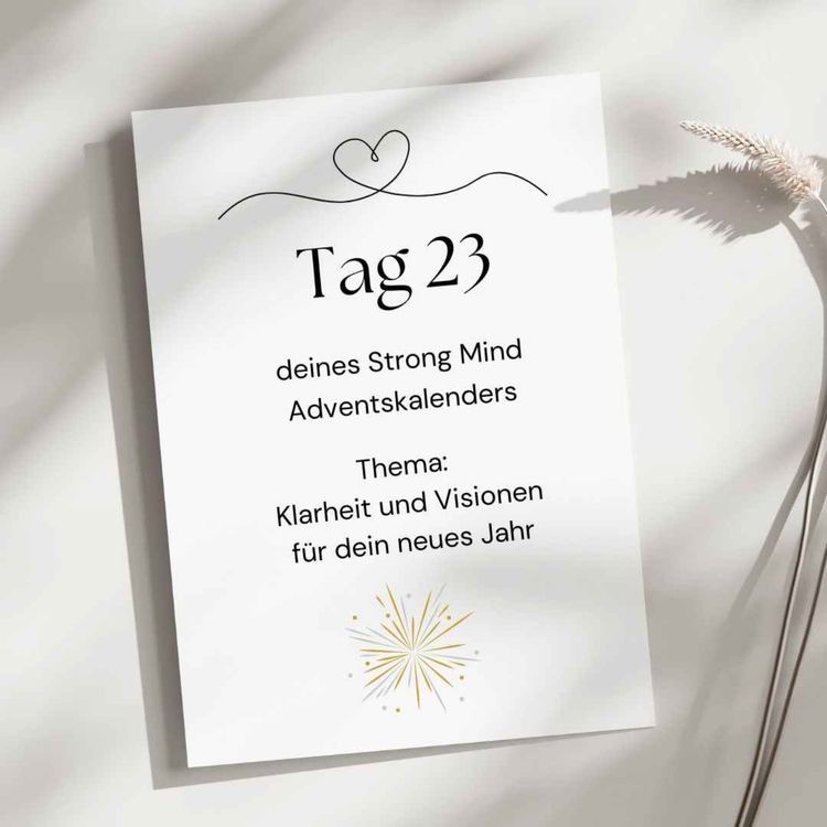 cover art for Klarheit und Visionen für das neue Jahr - Adventskalendertürchen Nr. 23