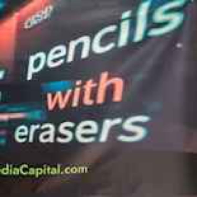 cover art for Pencils with Erasers E8 with hosts Danny & Anne. Guest: Diamond Jim Young from the NYSE