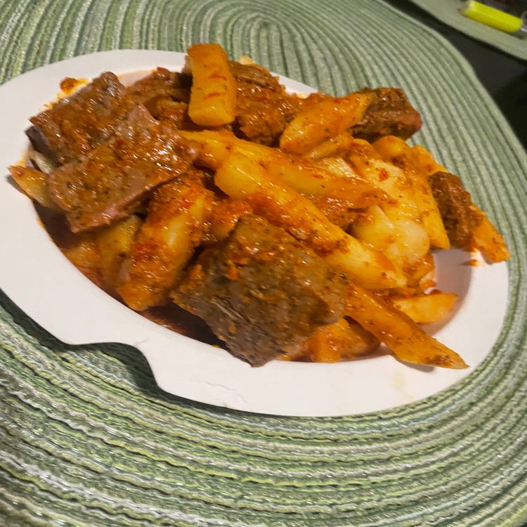 cover art for Carne con papas y mojo "Rosas del cielo"