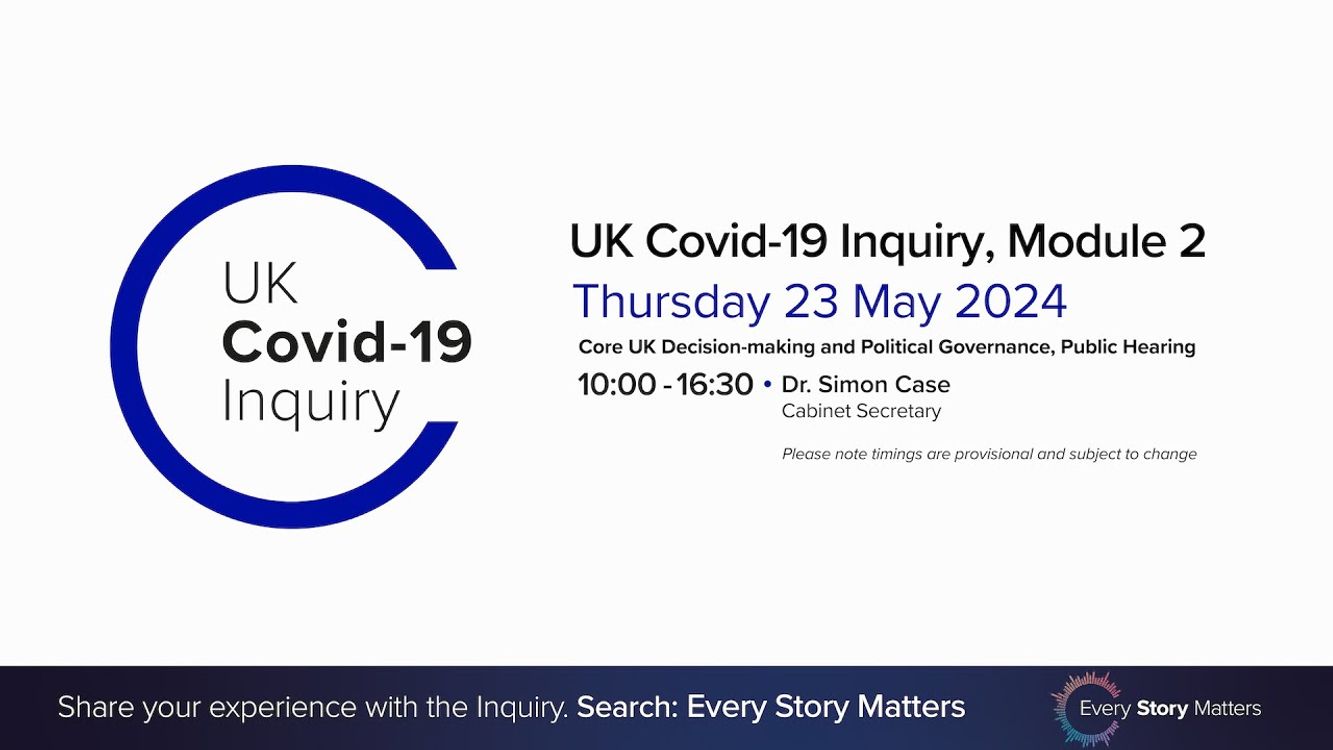 cover art for UK Covid-19 Inquiry - Module 2 Hearing AM - 23 May 2024