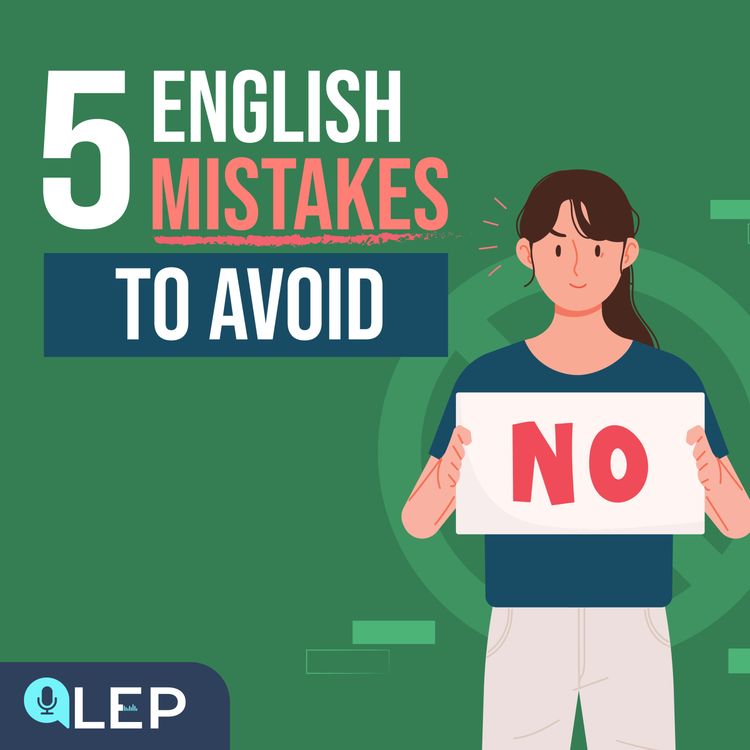cover art for 5 English Mistakes you should AVOID! 