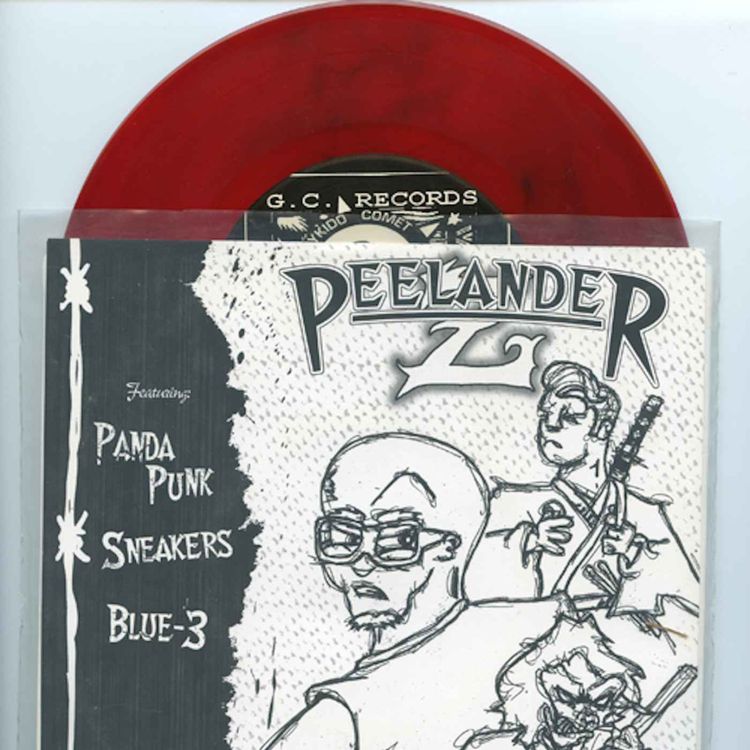 cover art for Peelander-Z & Four Letter Words split