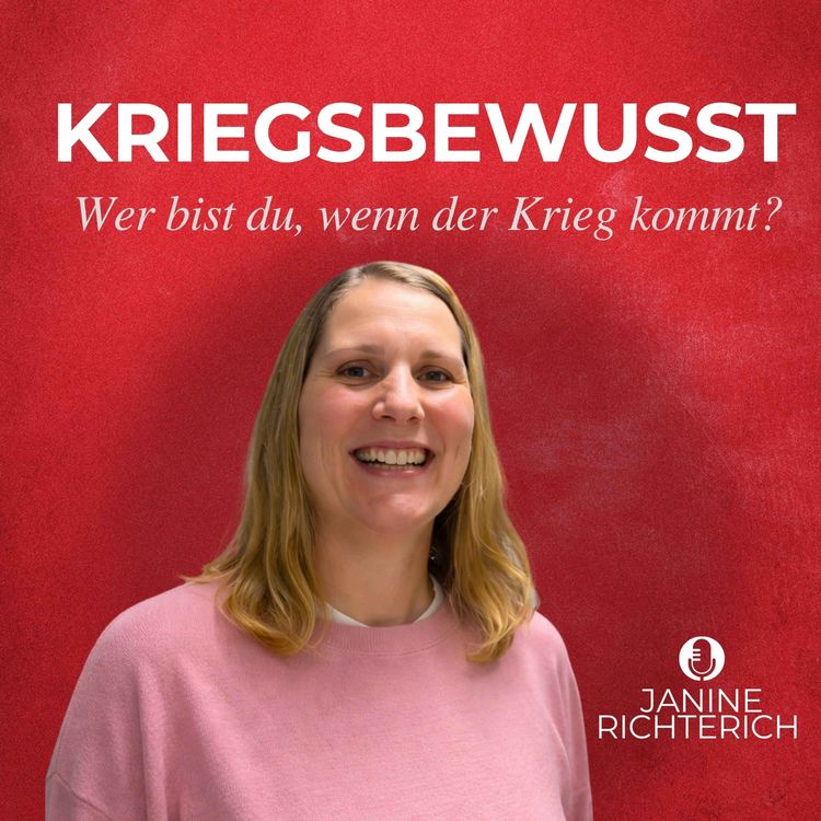 cover art for "Wer bist du, wenn der Krieg kommt?"  mit der Berliner Psychotherapeutin Janine Richterich