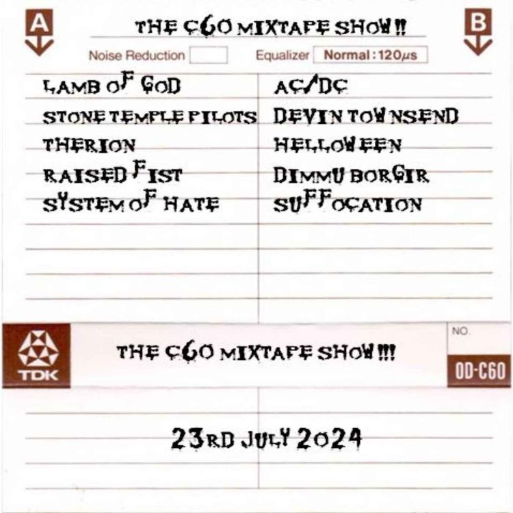 cover art for The C60 Mixtape Show 23rd July 2024