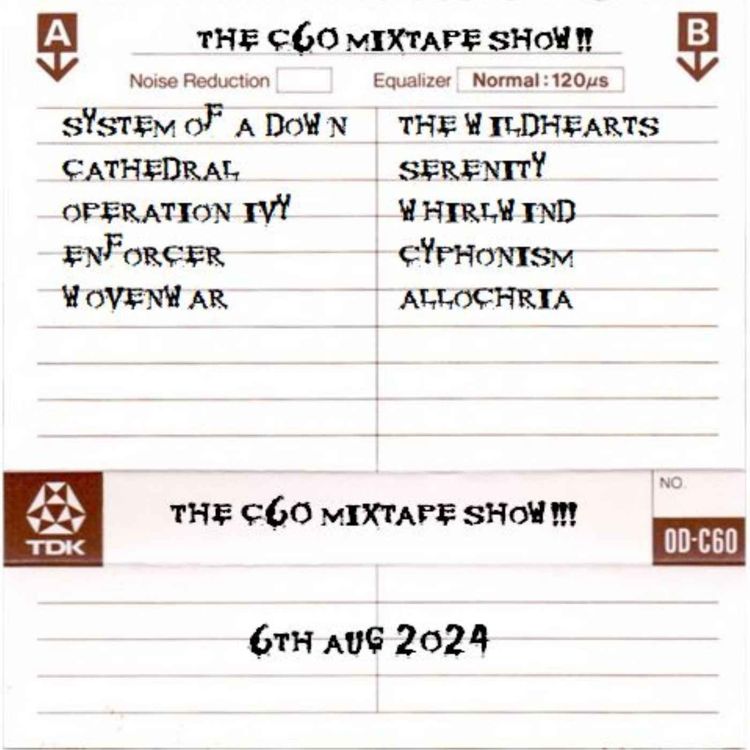 cover art for The C60 Mixtape Show 6th August 2024