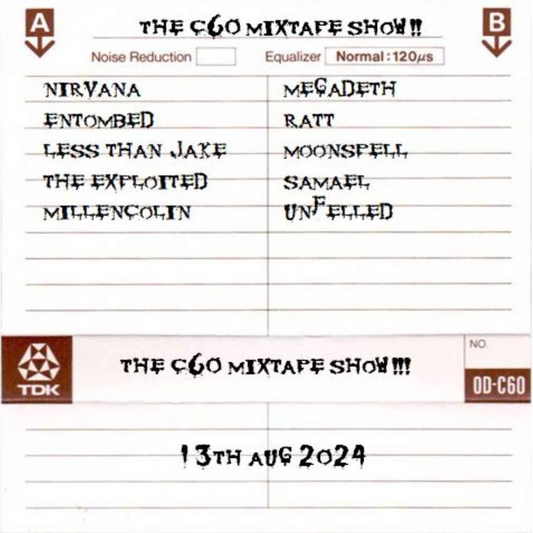 cover art for The C60 Mixtape Show 13th August 2024