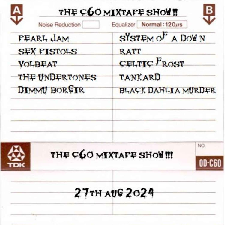 cover art for The C60 Mixtape Show 27th August 2024