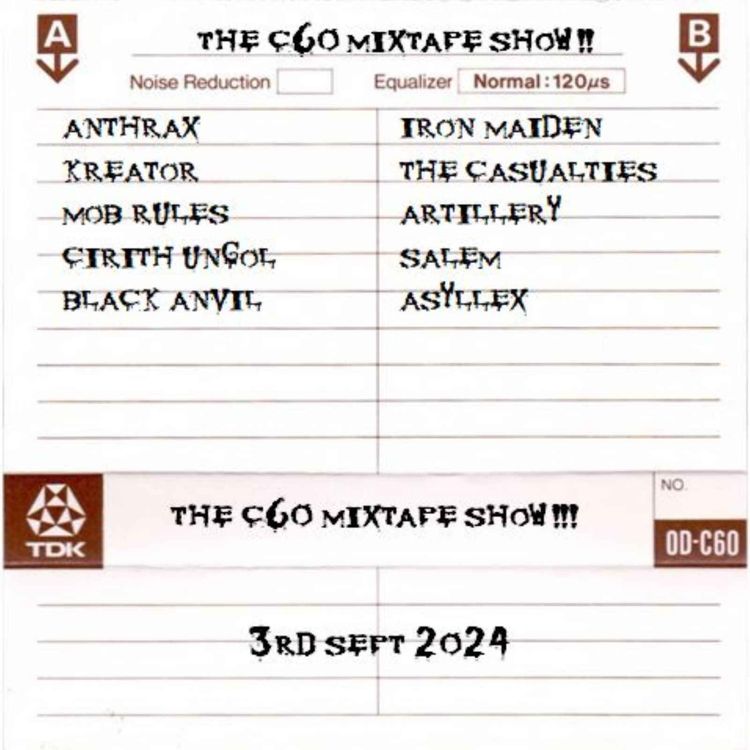 cover art for The C60 Mixtape Show 3rd September 2024