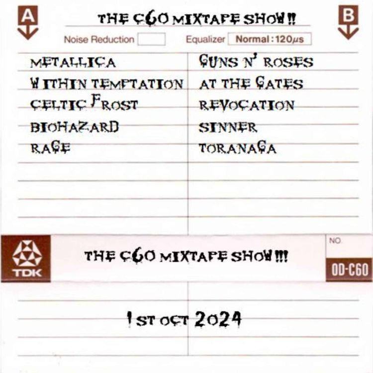 cover art for The C60 Mixtape Show 1st October 2024