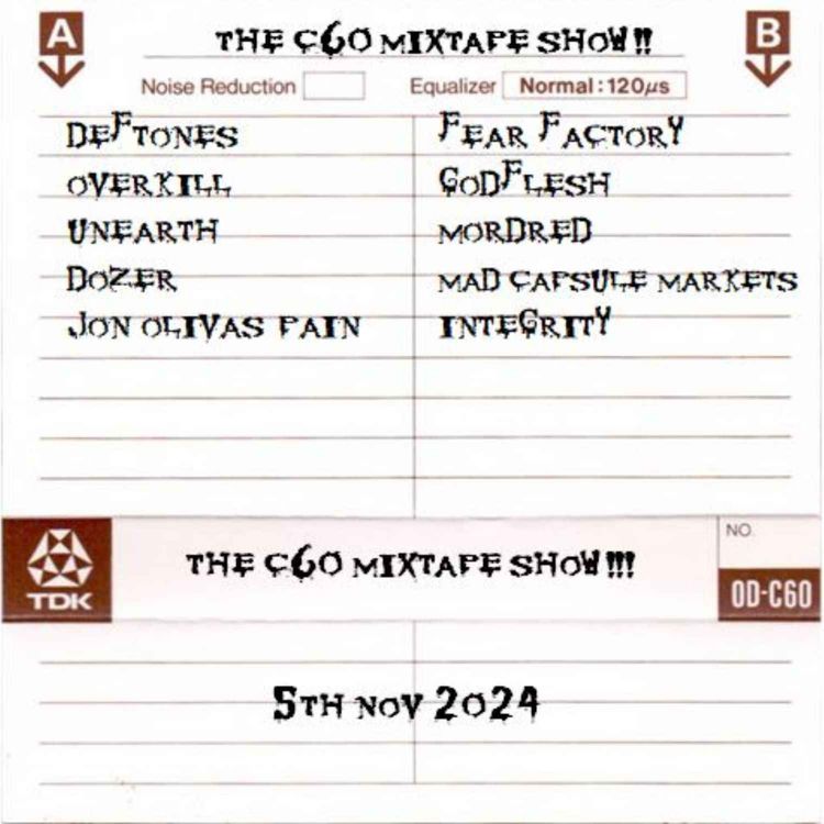 cover art for The C60 Mixtape Show 5th November 2024