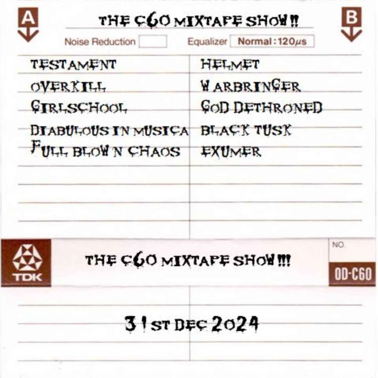 cover art for The C60 Mixtape Show 31st December 2024