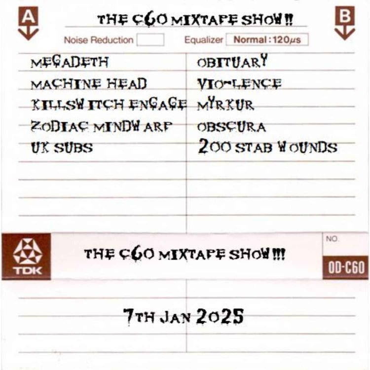 cover art for The C60 Mixtape Show 7th January 2025