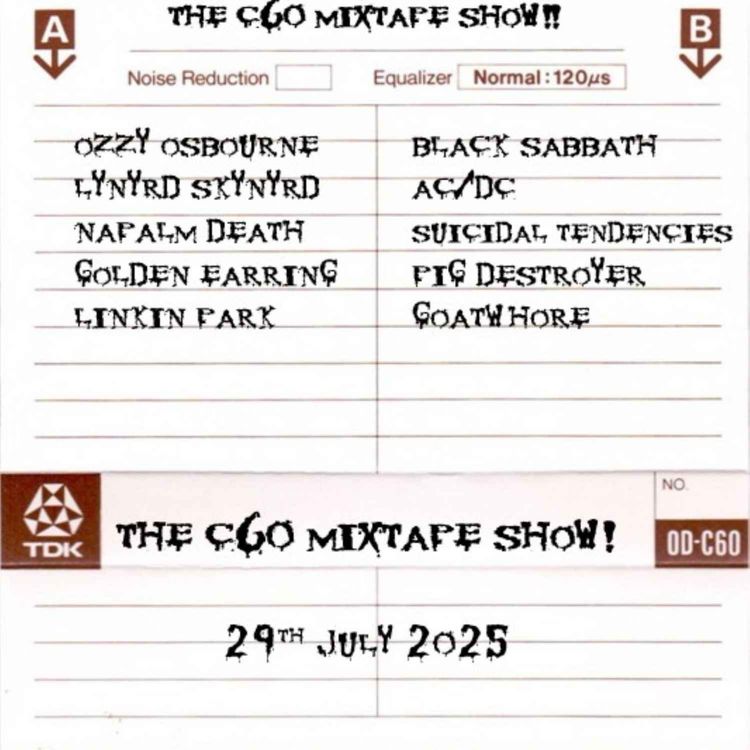 cover art for The C60 Mixtape Show 29th July 2025