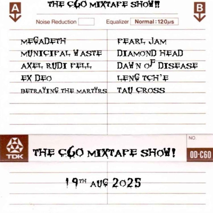 cover art for The C60 Mixtape Show 19th August 2025