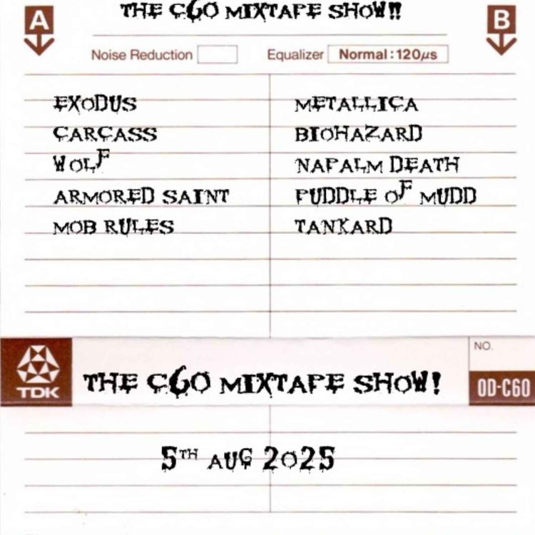 cover art for The C60 Mixtape Show 5th August 2025