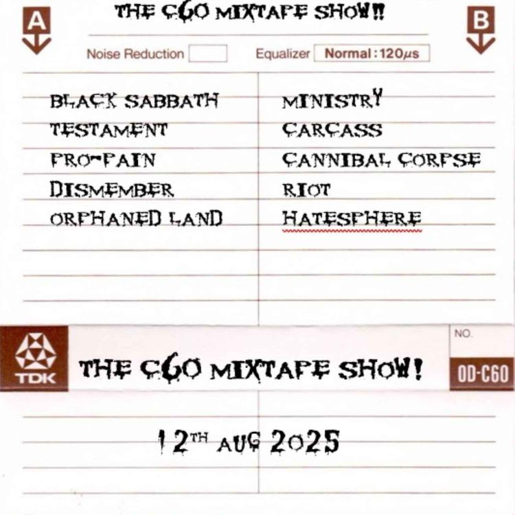 cover art for The C60 Mixtape Show 12th August 2025