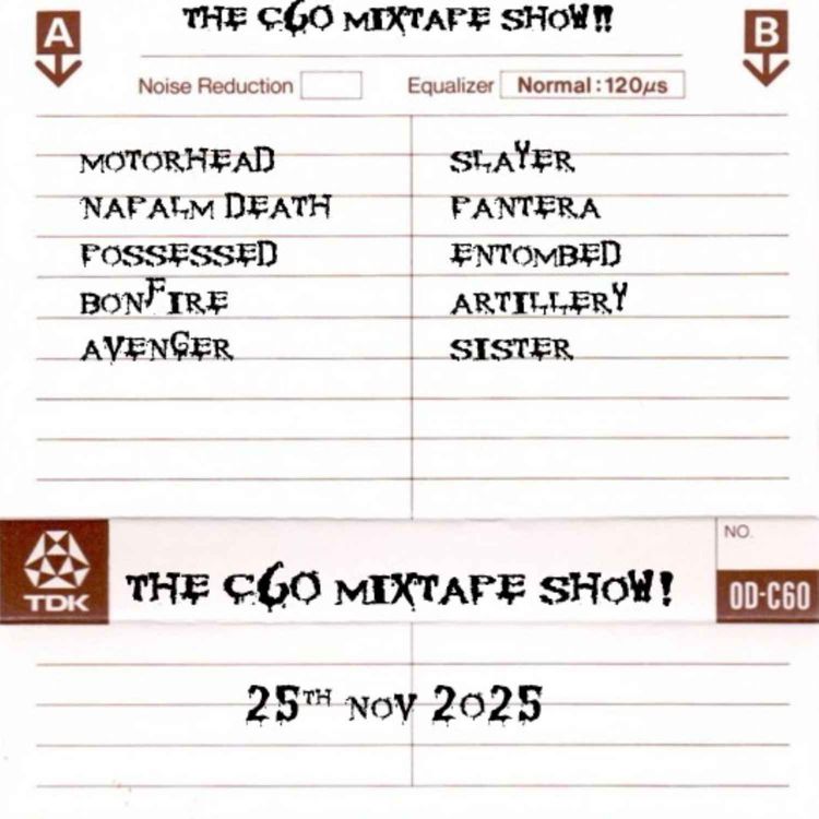 cover art for The C60 Mixtape Show 25th November 2025