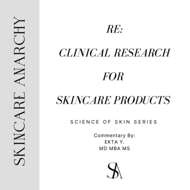 cover art for RE: Clinical Research/ Trials and Skincare Products