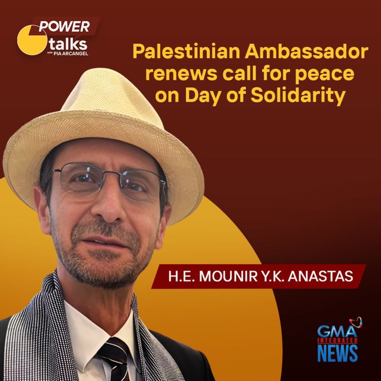 cover art for Palestinian Ambassador renews call for peace on day of solidarity | Power Talks with Pia Arcangel 