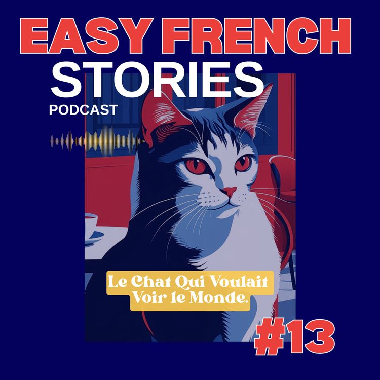 cover art for Story In French Language: The Cat Who Wanted to See the World (A1-A2)