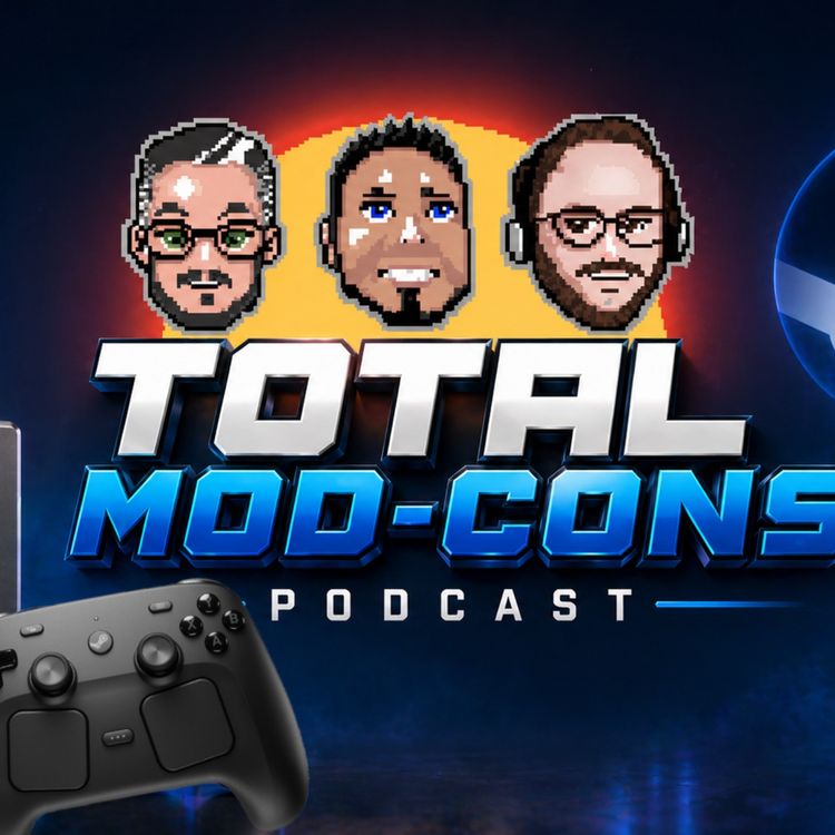 cover art for Total Mod Cons Podcast - Evercade Leaks - Steam frame