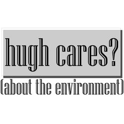 cover art for Hugh Cares (about the environment)