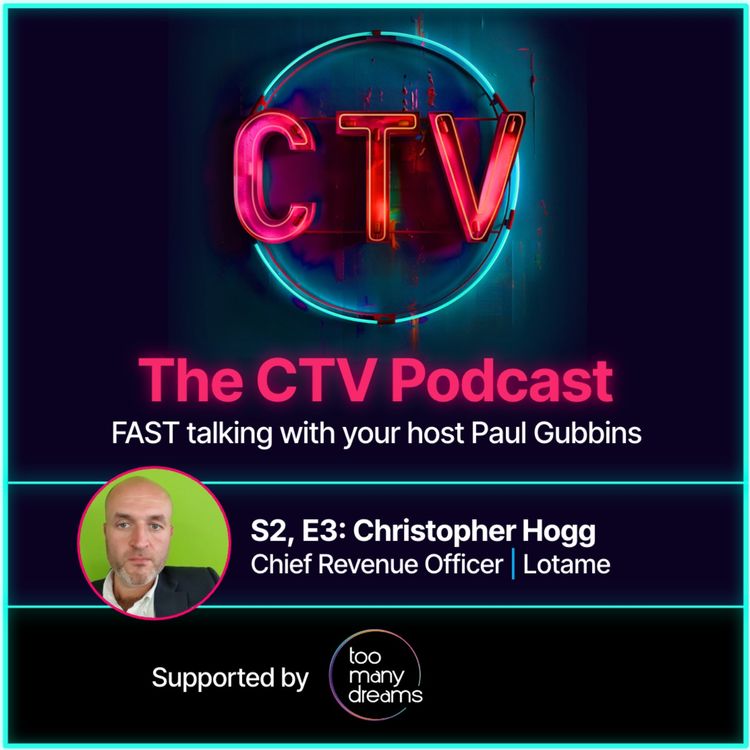 cover art for Data, and its role in CTV advertising with Lotame CRO, Christopher Hogg.