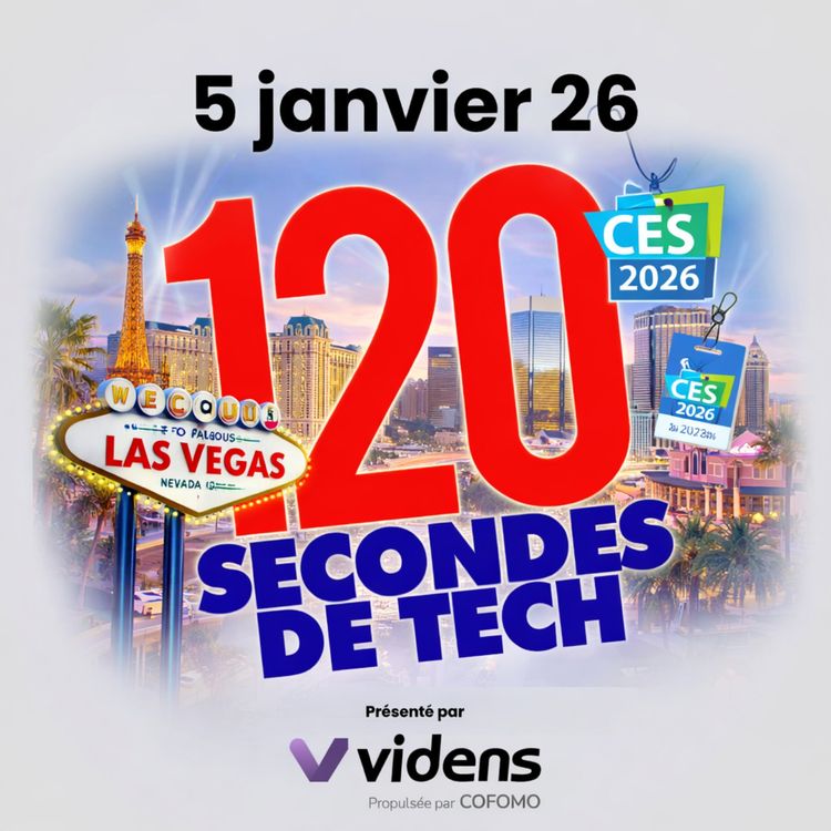 cover art for 120 secondes de Tech / 5 janvier 2026 - CES 2026