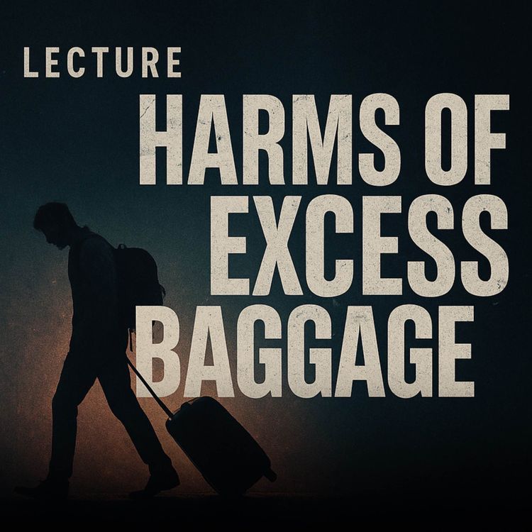 cover art for Lecture – Harms of Excess Baggage | Mufti Menk