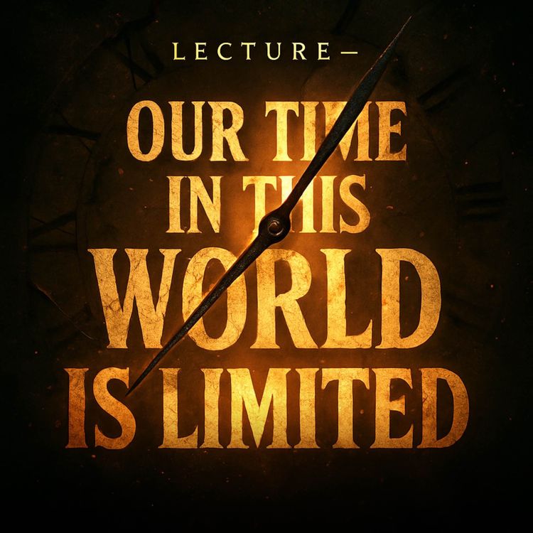cover art for Lecture – Our Time in This World Is Limited | Mufti Menk