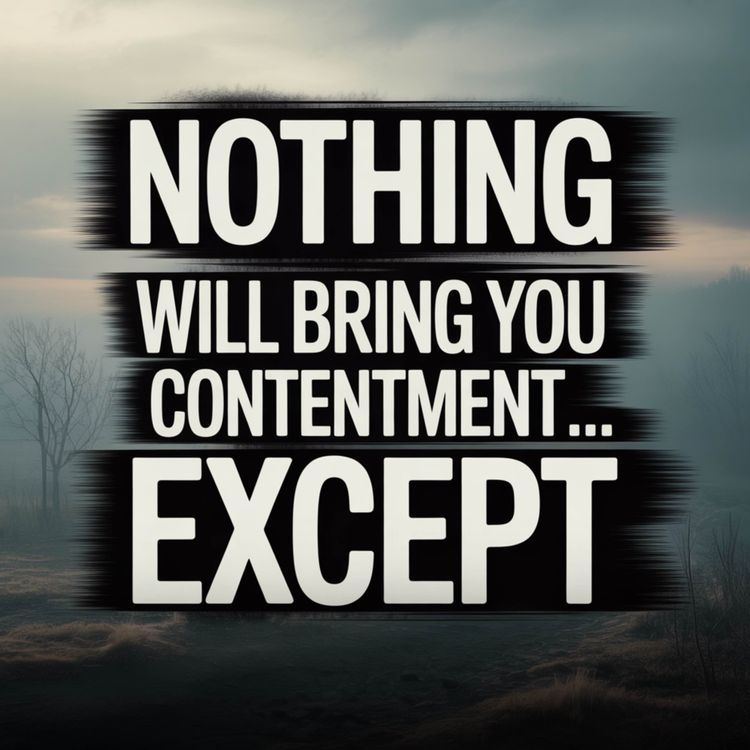 cover art for Nothing will bring you contentment... except | Mufti Menk