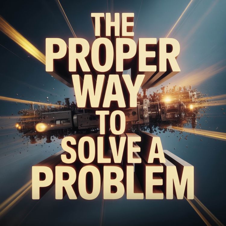 cover art for The proper way to solve a problem | Mufti Menk