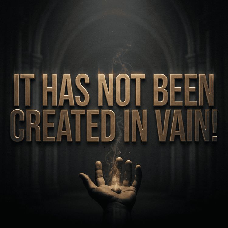 cover art for It Has Not Been Created in Vain! | Mufti Menk