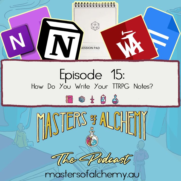 cover art for #15 How Do You Write Your TTRPG Notes?