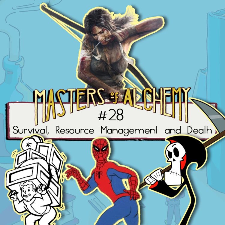 cover art for #28- Survival, Resource Management & Death 