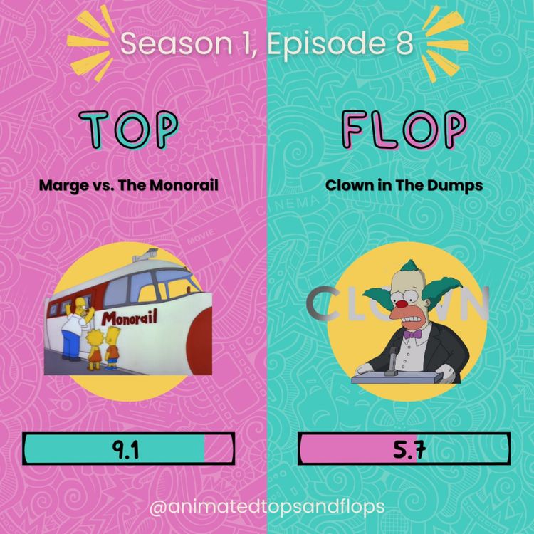 cover art for Marge vs The Monorail | Clown in The Dumps