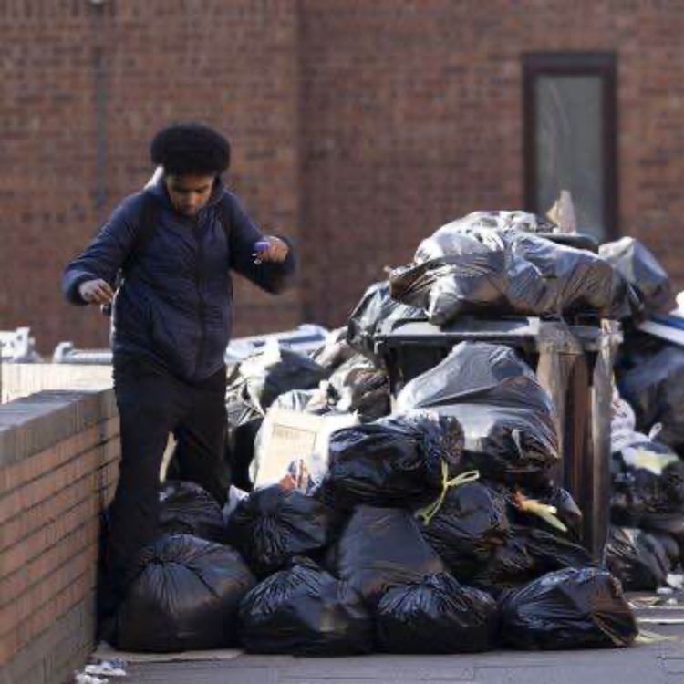 cover art for UK Desk for Arts Express 6-11-25: Birmingham Bin Strikes What's going on?