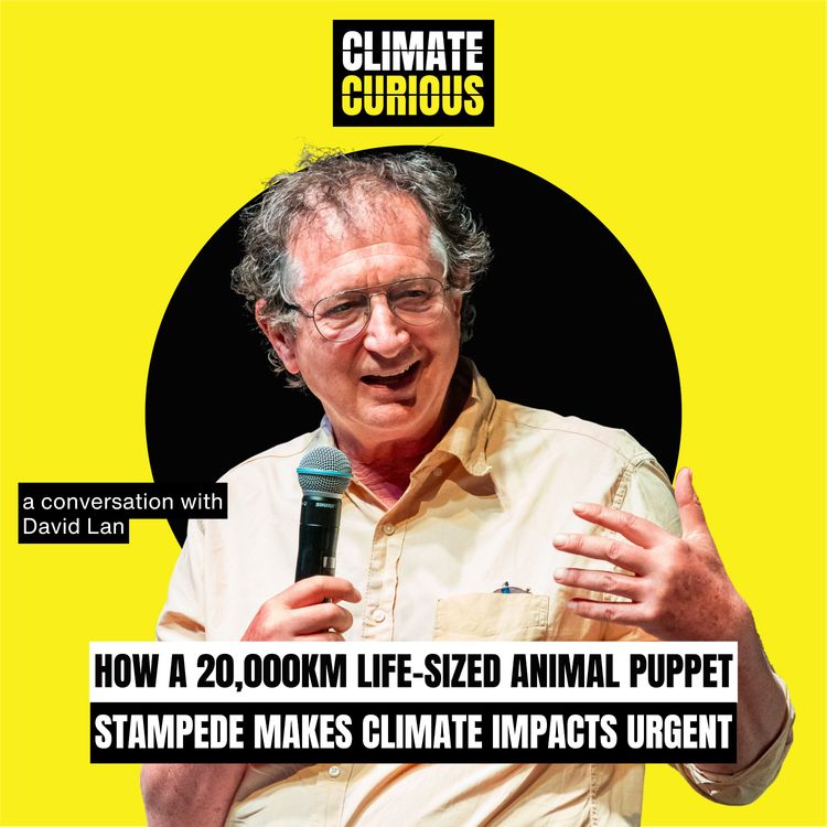 cover art for LIVE | How a 20,000km life-sized animal puppet stampede makes climate impacts urgent, with The Herds’ David Lan