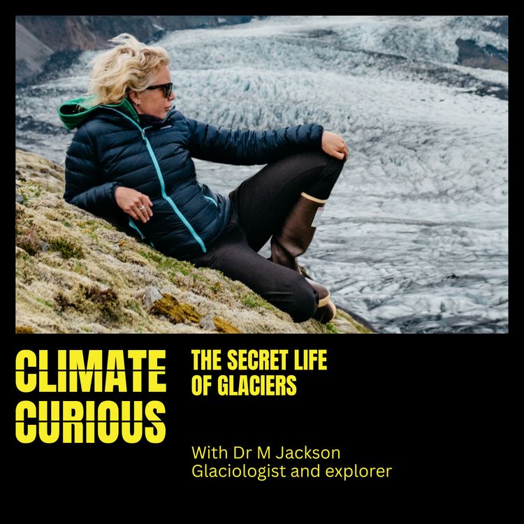 cover art for The secret life of glaciers, with Dr M Jackson