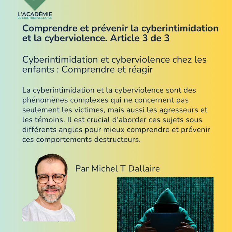 cover art for Cyberintimidation et cyberviolence chez les enfants : Identifier, comprendre et agir