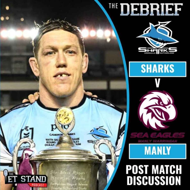 cover art for Cronulla Sharks vs Manly Sea Eagles Debrief