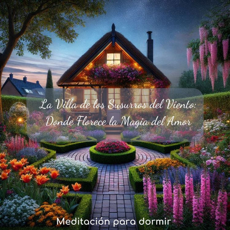 cover art for 90.  Meditación El Sendero hacia la Paz Interior y la historia: La Villa de los Susurros del Viento, donde florece la magia del amor.  