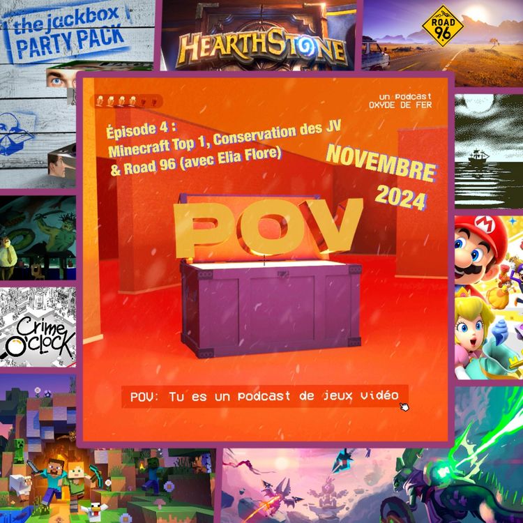 cover art for Episode 4 (avec Elia Flore) - Minecraft Top 1, Conservation des jeux vidéos & Road 96